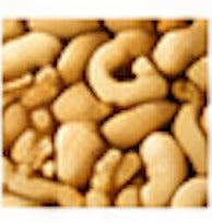 Nærbilde av rå cashewnøtter