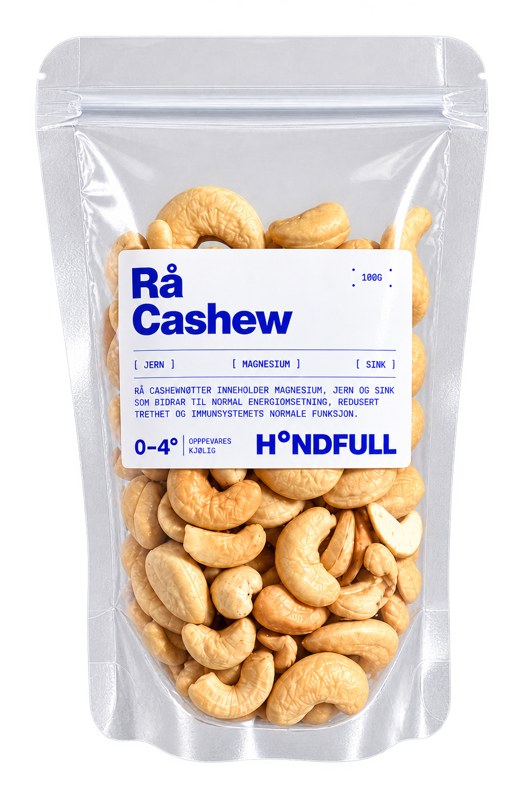 Pose med Rå Cashewnøtter fra Håndfull